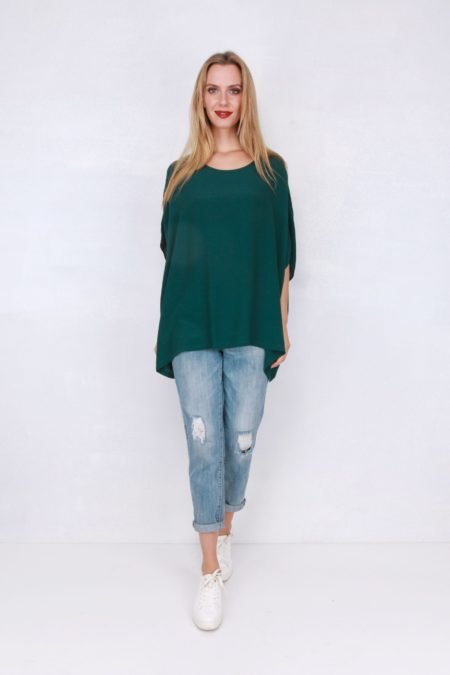 Emerald Drape Top