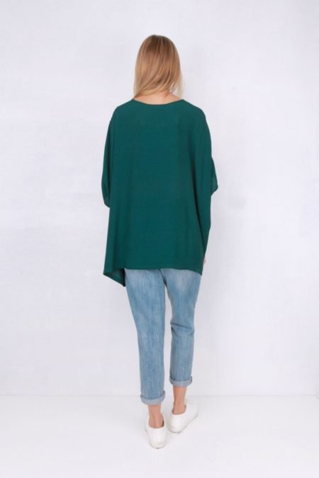 Emerald Drape Top