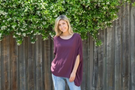 Plum Drape Top