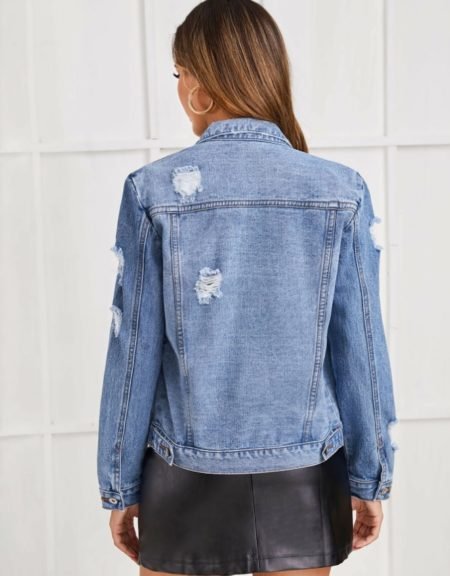 Ripped Denim Jacket