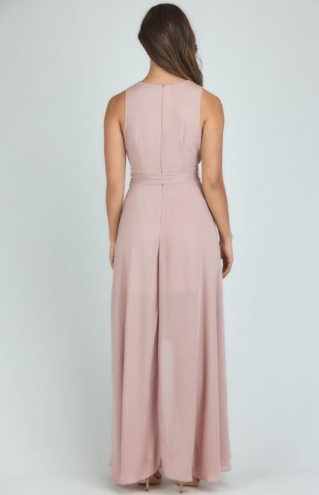 Blush Waterfall Maxi Dress