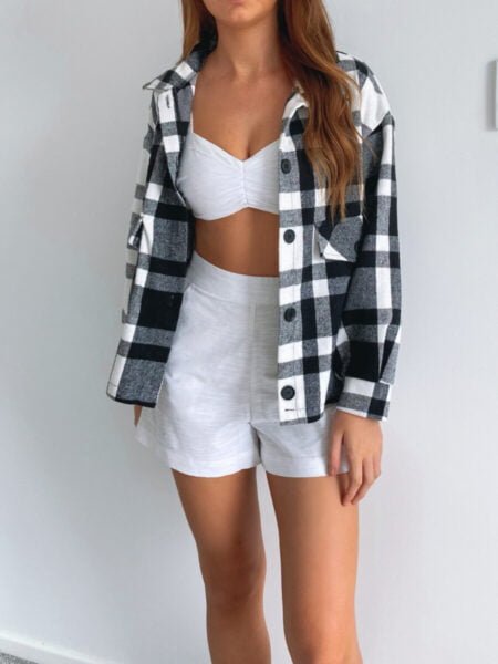 Serena Gingham Shacket