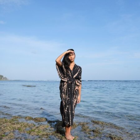 Peach Tie Dye Kimono