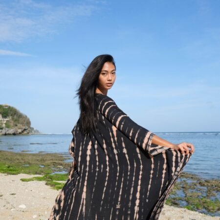 Peach Tie Dye Kimono